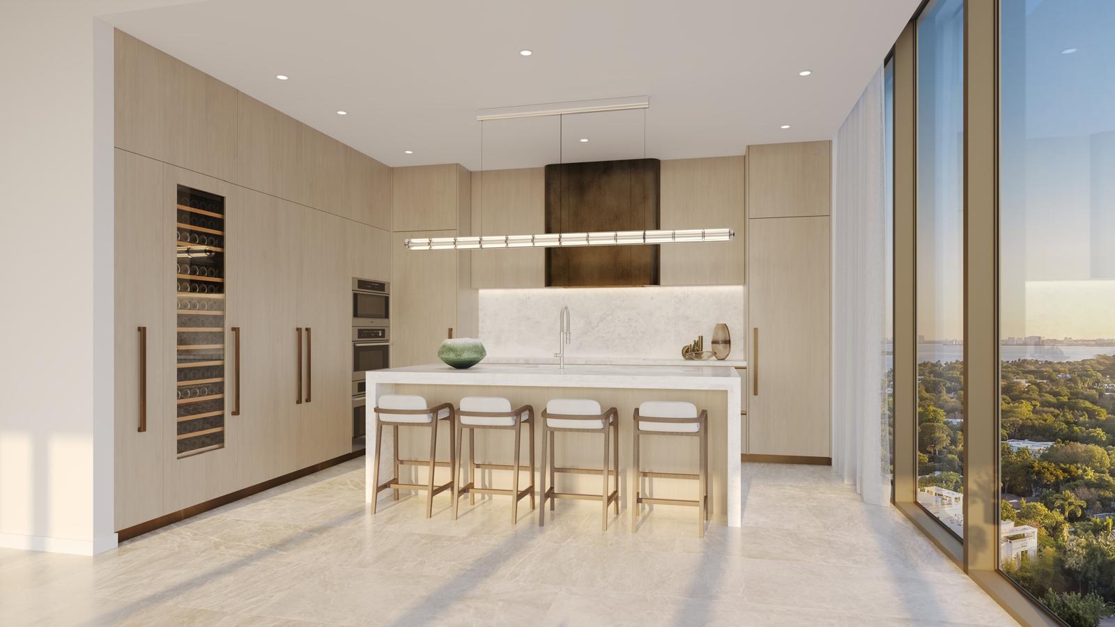 Rockwell-designed kitchen with Gaggenau appliances
